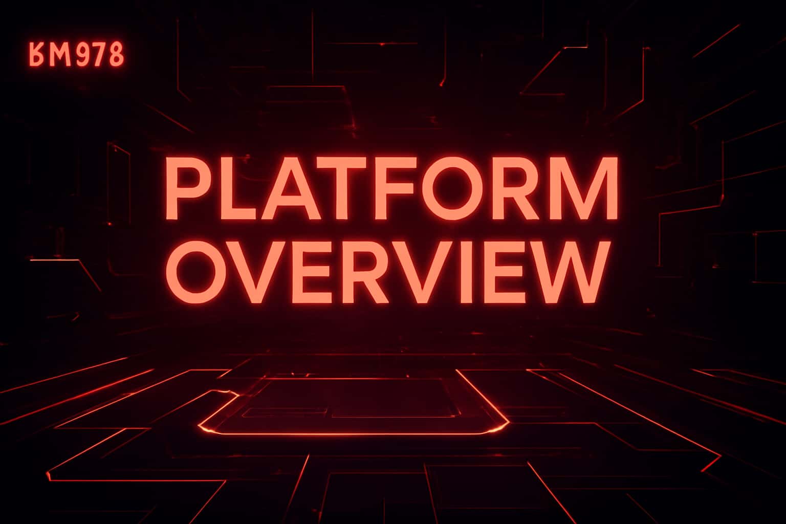 Futuristic digital landscape