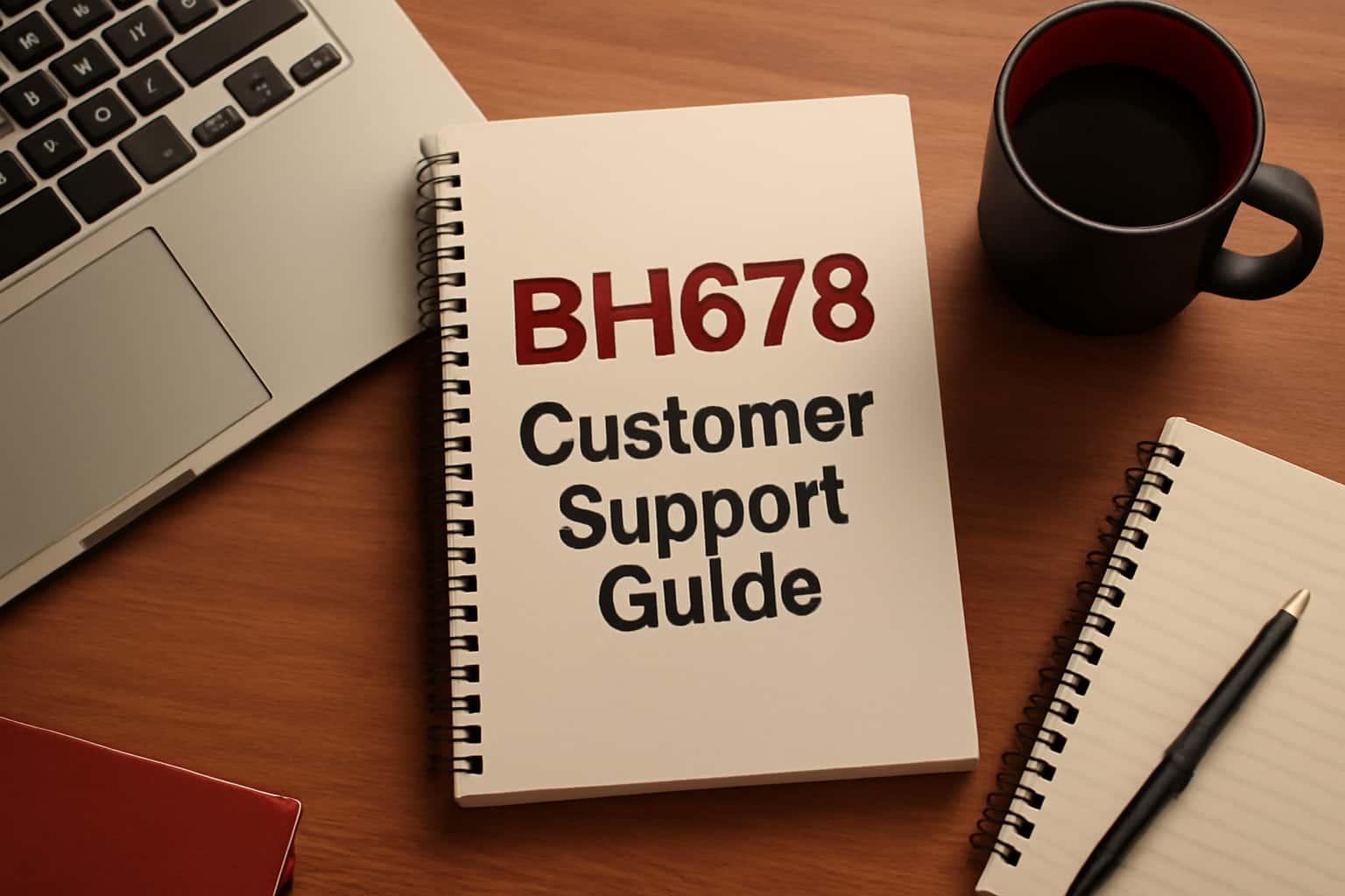 An informative scene illustrating the BH678 Customer Support Guide.