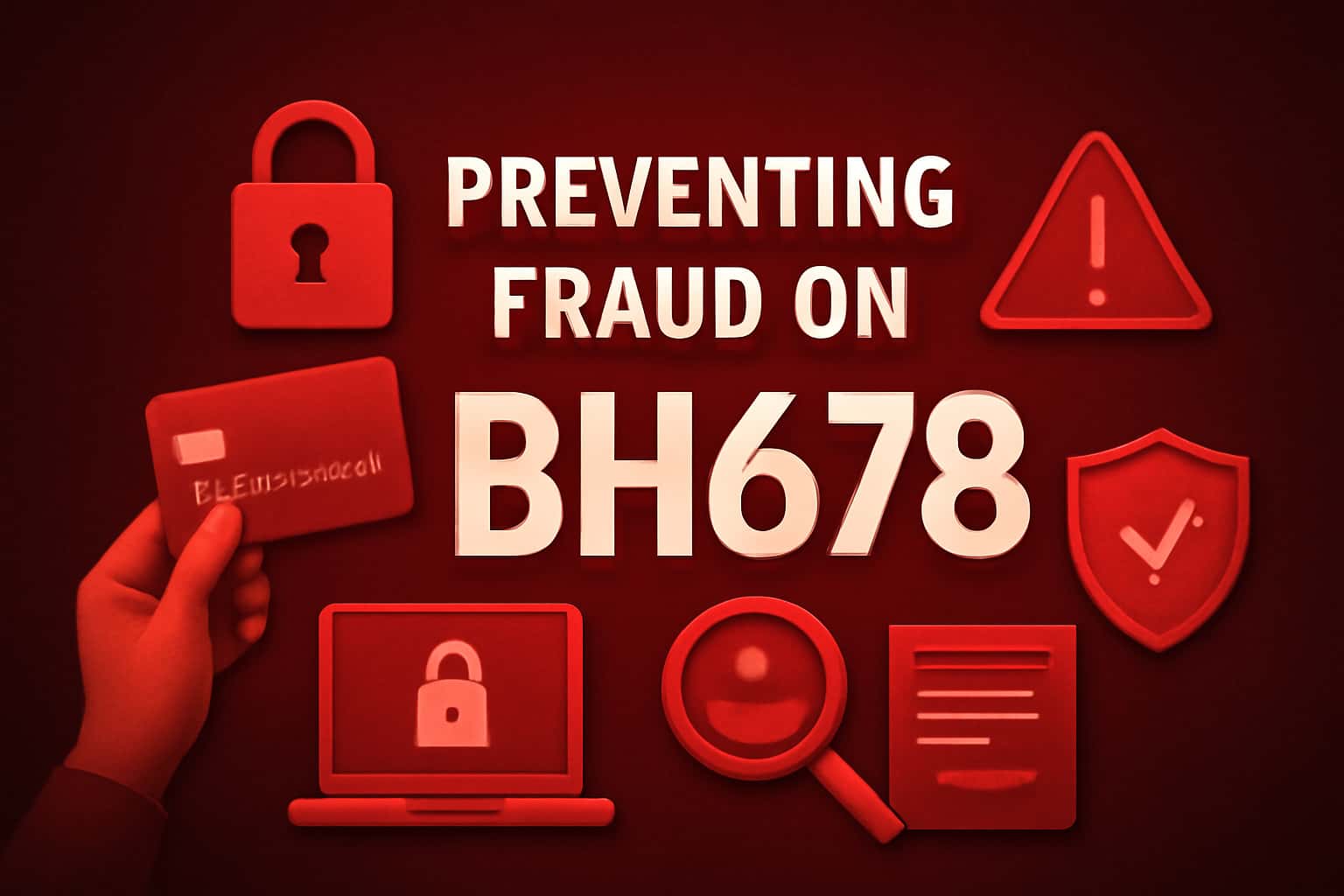 Illustration depicting fraud prevention measures for BH678.