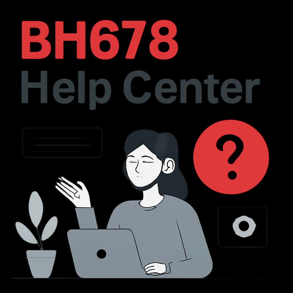 Illustration explaining a topic related to BH678 Help Center.