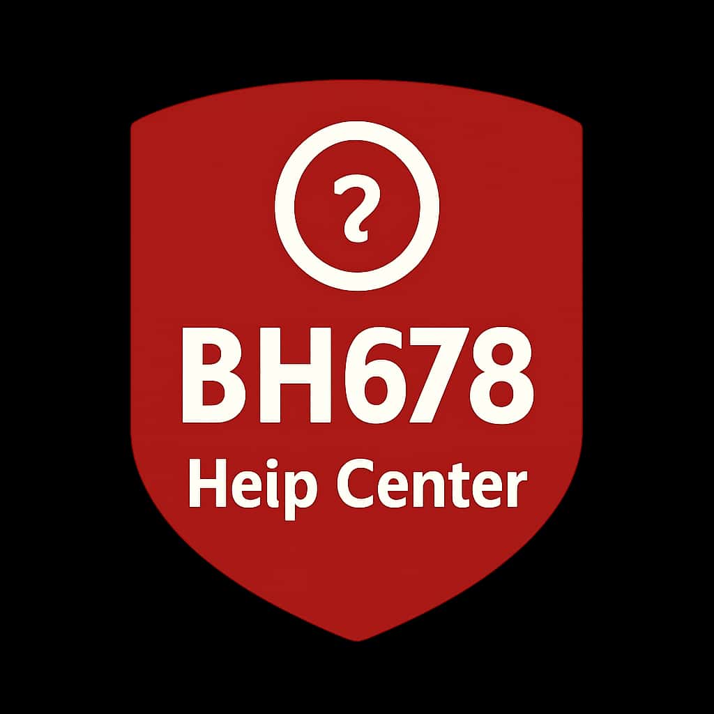 Icon representing BH678 Help Center with clear text.