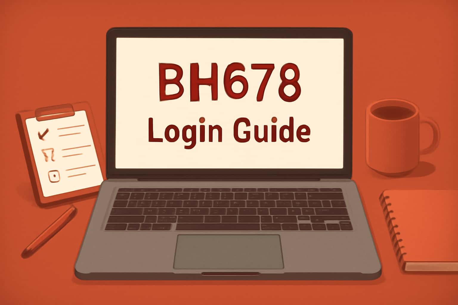 A visual representation of the BH678 Login Guide, showcasing a high-tech interface with the text 'BH678' prominently displayed.