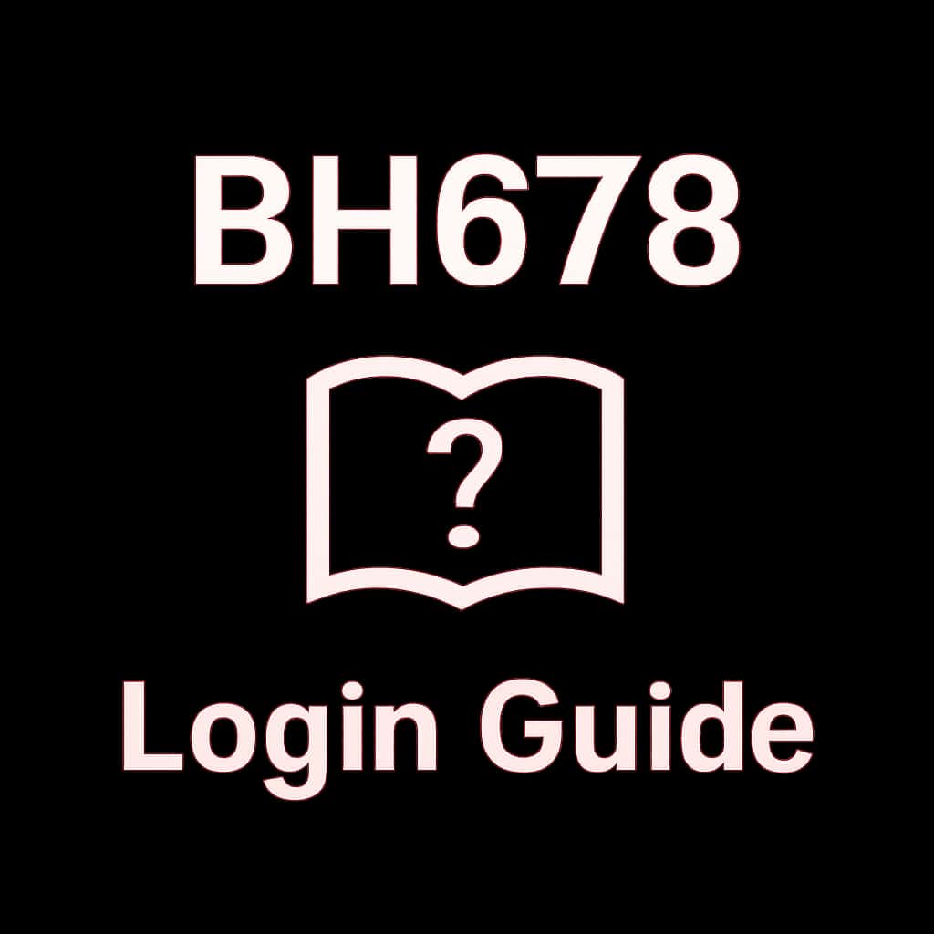 An icon representing the BH678 Login Guide, with the text 'Login Guide' prominently featured.