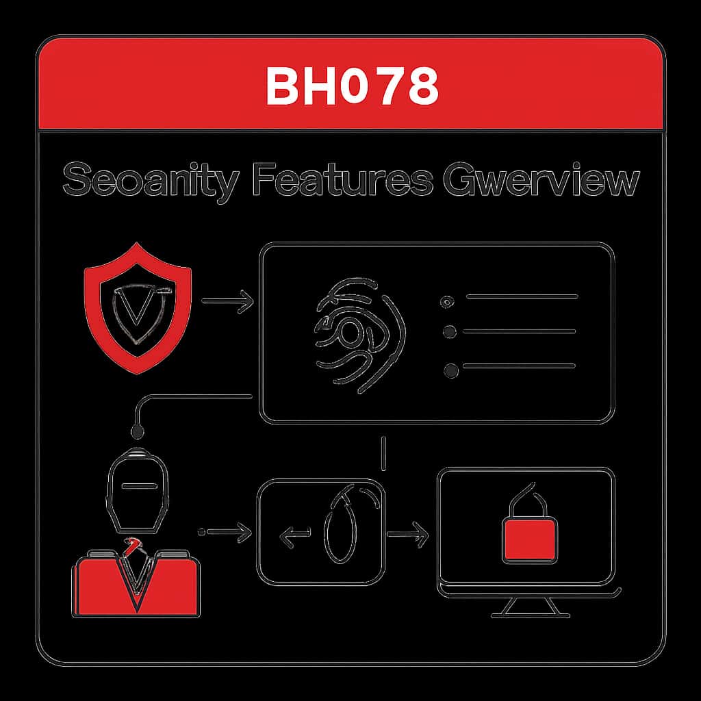 An educational illustration detailing BH678 security features.
