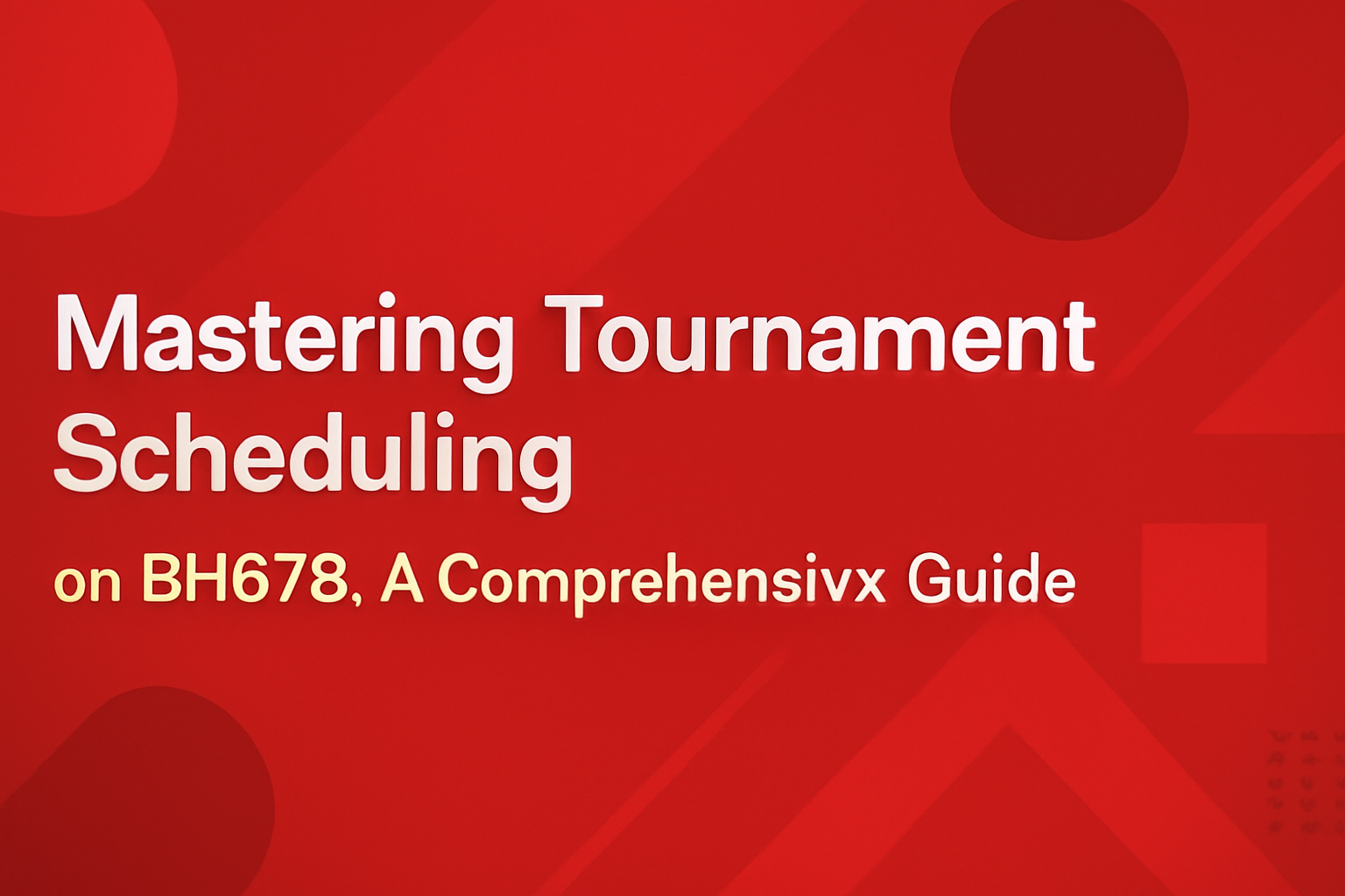 An informative scene illustrating the concept of BH678 Guides.