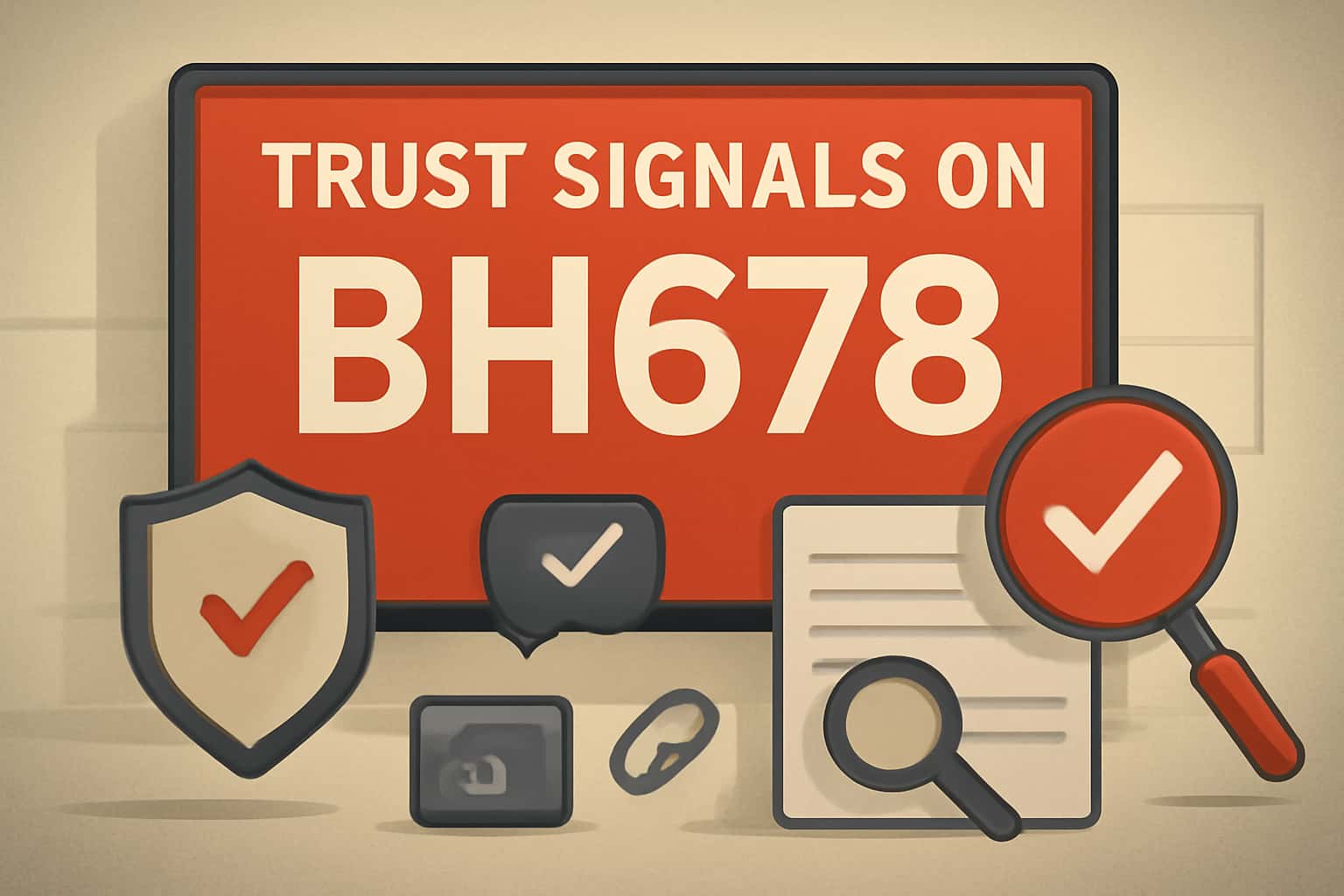 An informational graphic about Trust Signals on BH678.