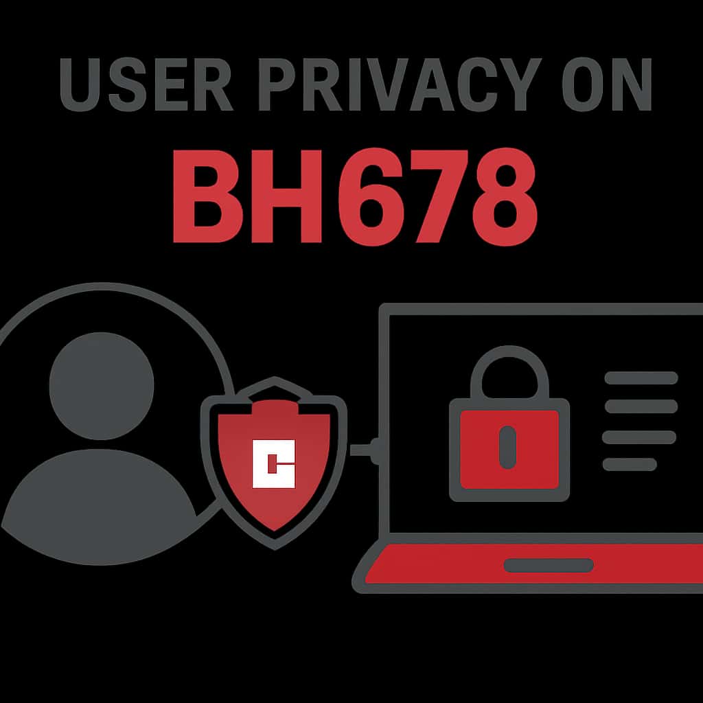 An illustration depicting user privacy controls on BH678.
