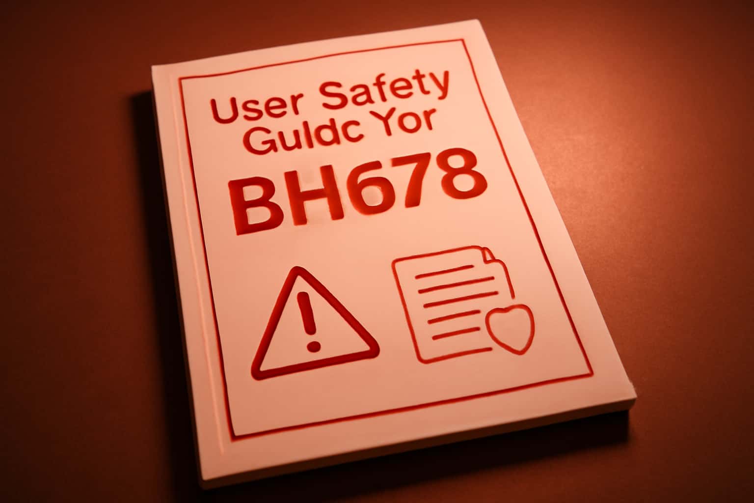 A visual representation of the User Safety Guide for BH678 featuring the text prominently.