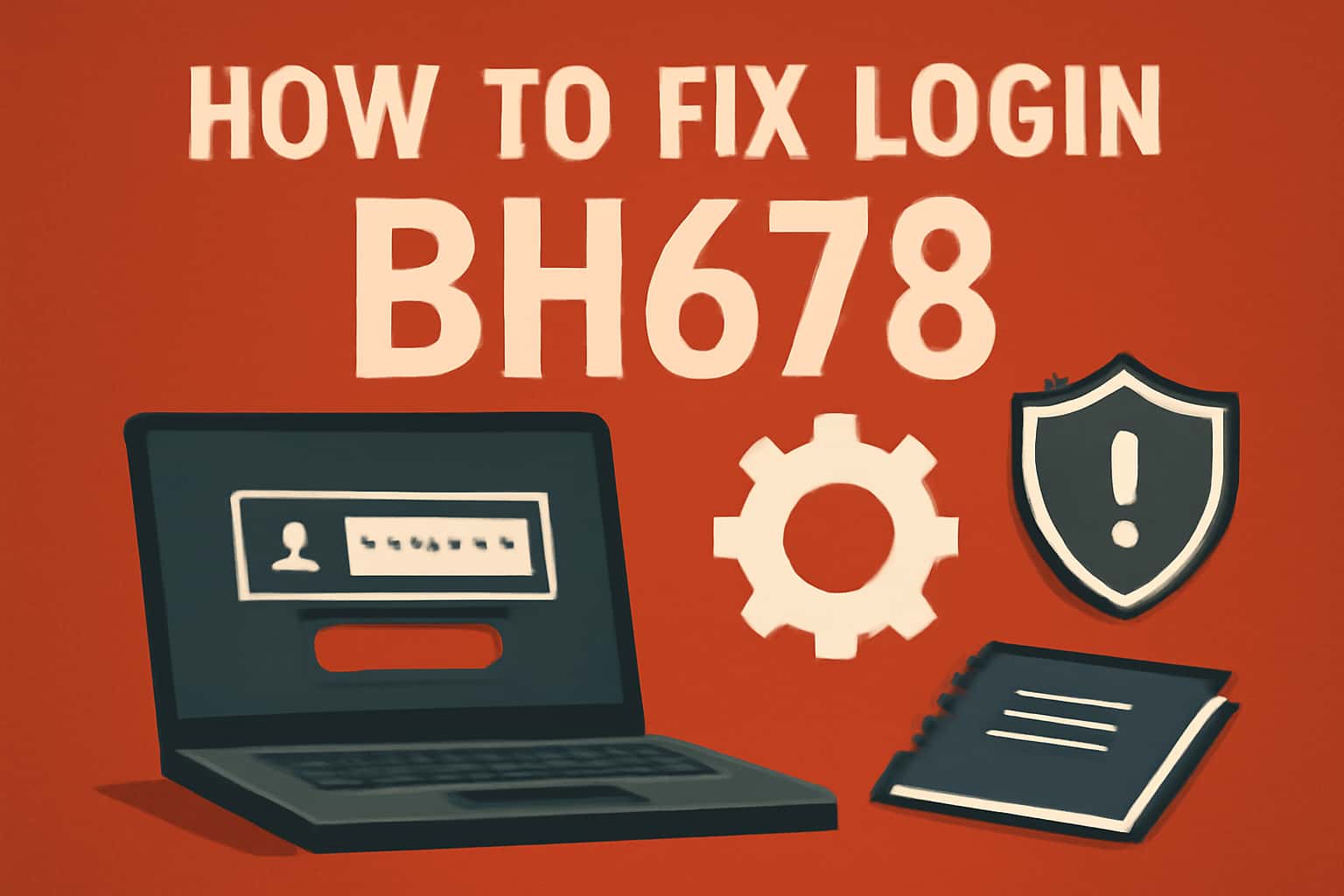 An informative visual representation of login troubleshooting for BH678.