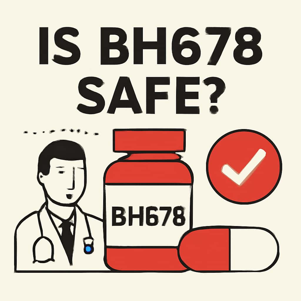 An educational graphic outlining safety features of BH678.