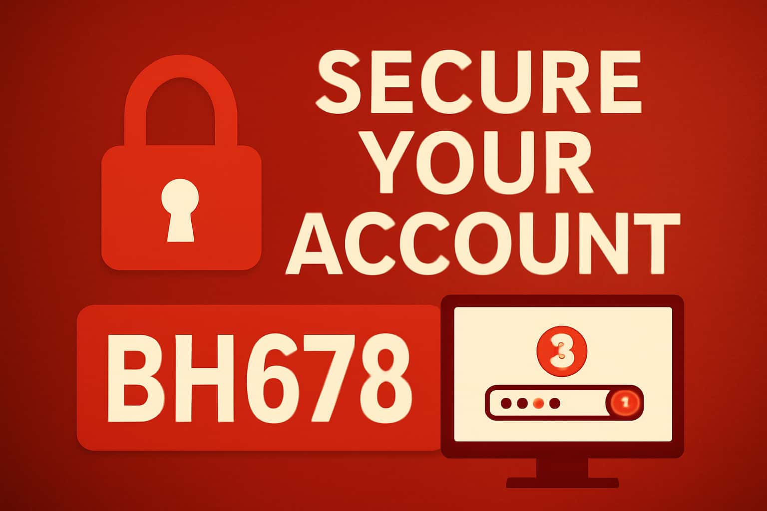 An informative graphic on securing a BH678 account.