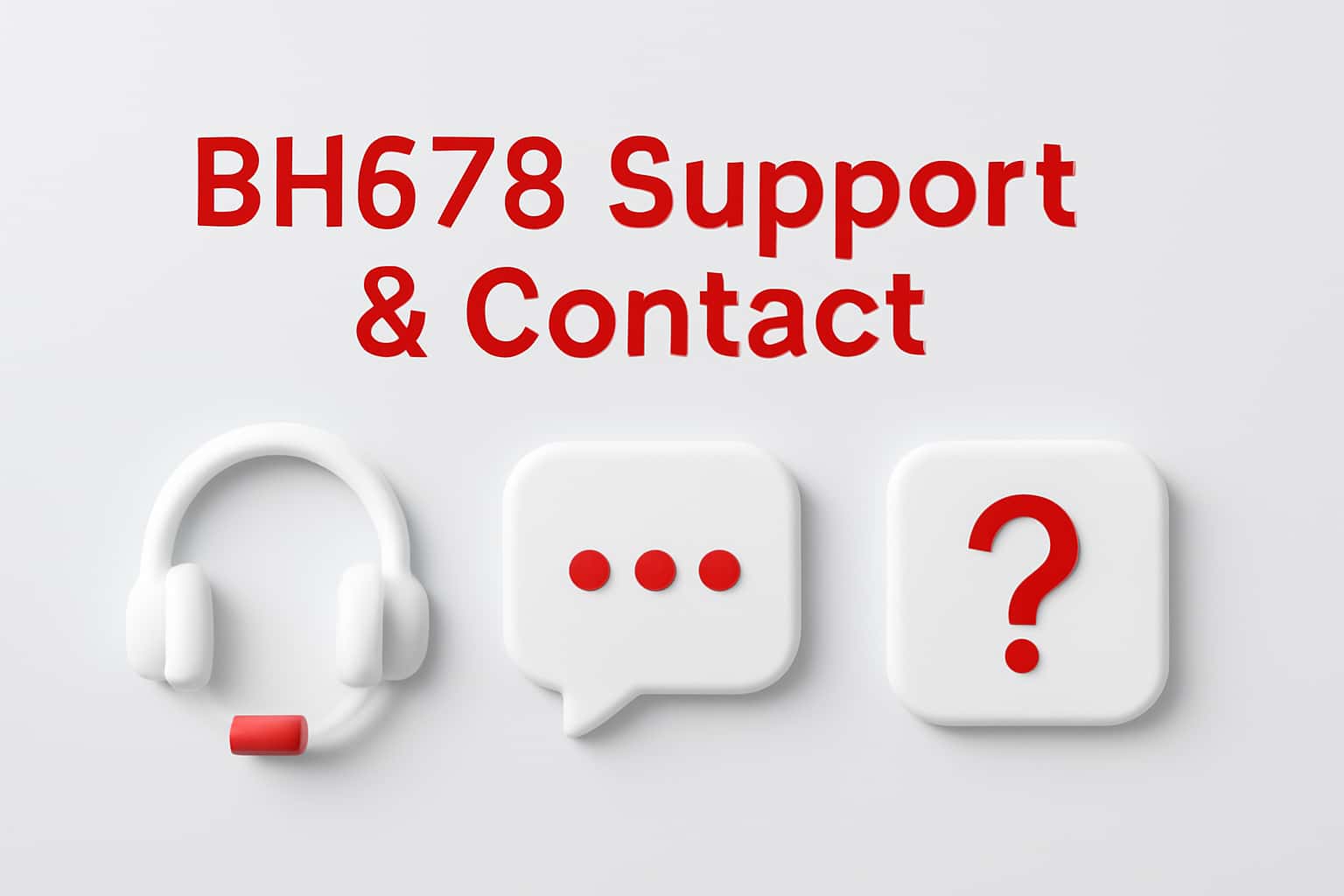 BH678 Support & Contact Interface