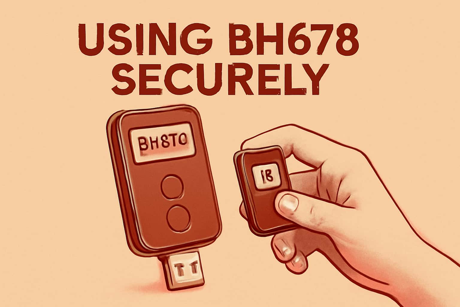 An informative scene demonstrating secure usage of the BH678 platform.